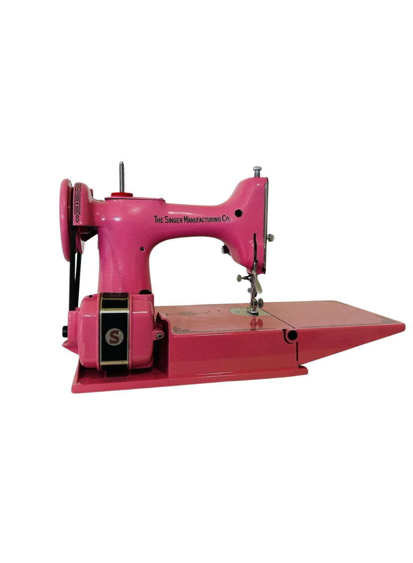 1949 Pink Singer Featherweight 221 Sewing Machine