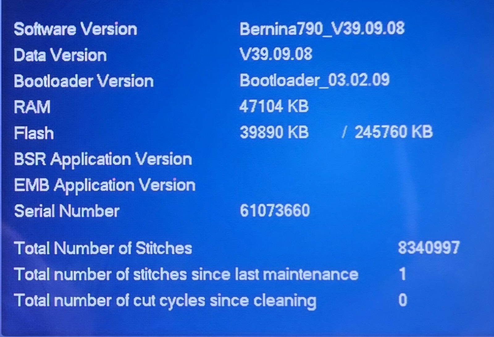 Bernina 790E Plus Sewing & Embroidery Machine | Just Serviced | Full Set with Module & BSR