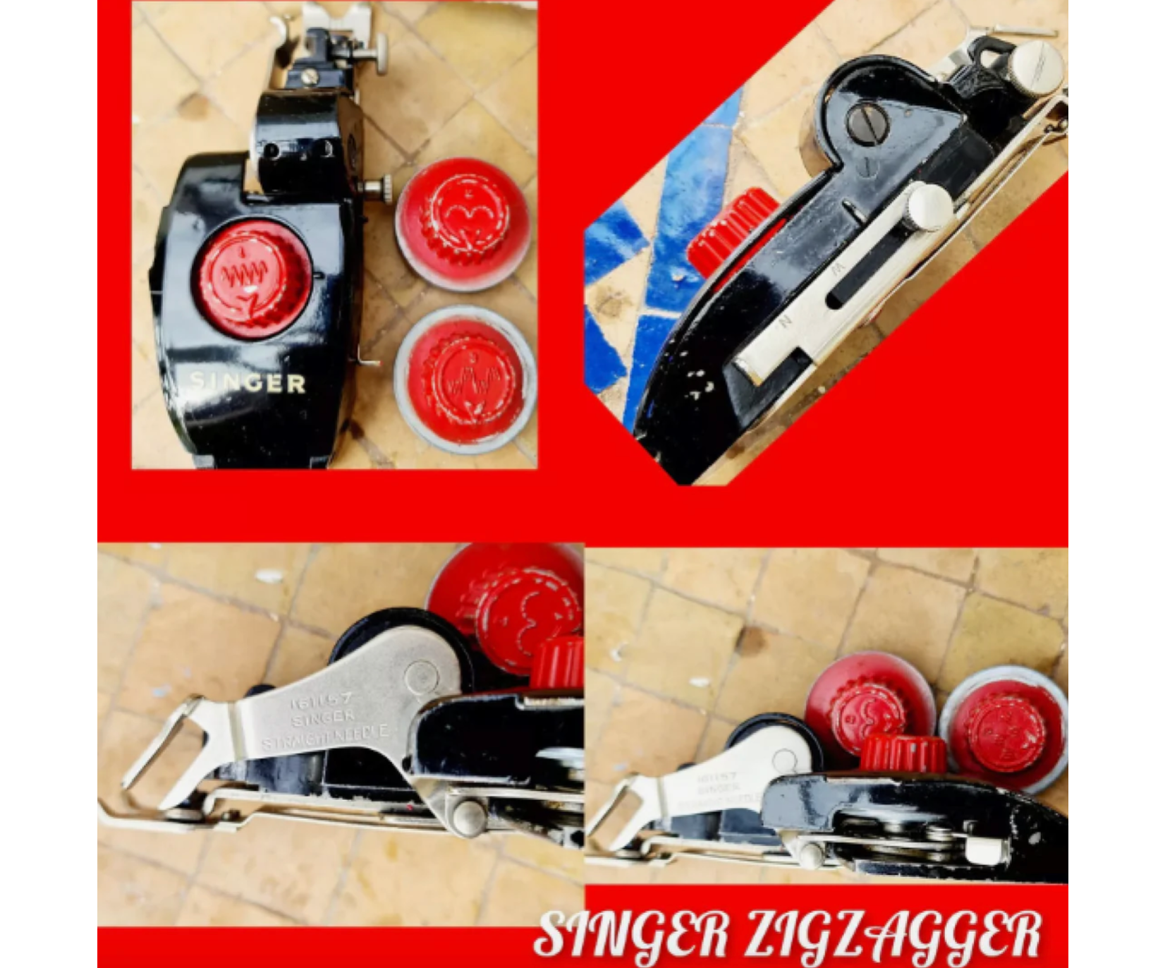 Rare 1959 Singer Featherweight 222K Free-Arm Sewing Machine | Fully Serviced Vintage Collector’s Set | Serial EP759385 | With Zigzagger & Accessories