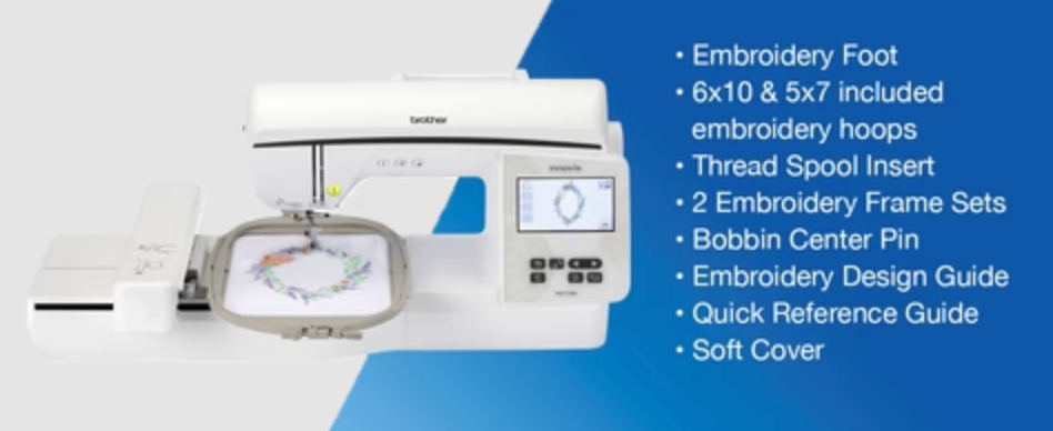 Brother Innov-is NQ1700E Embroidery Machine 6x10 | 258 Designs | Wireless | LCD Touchscreen | Pre-Owned Excellent Condition
