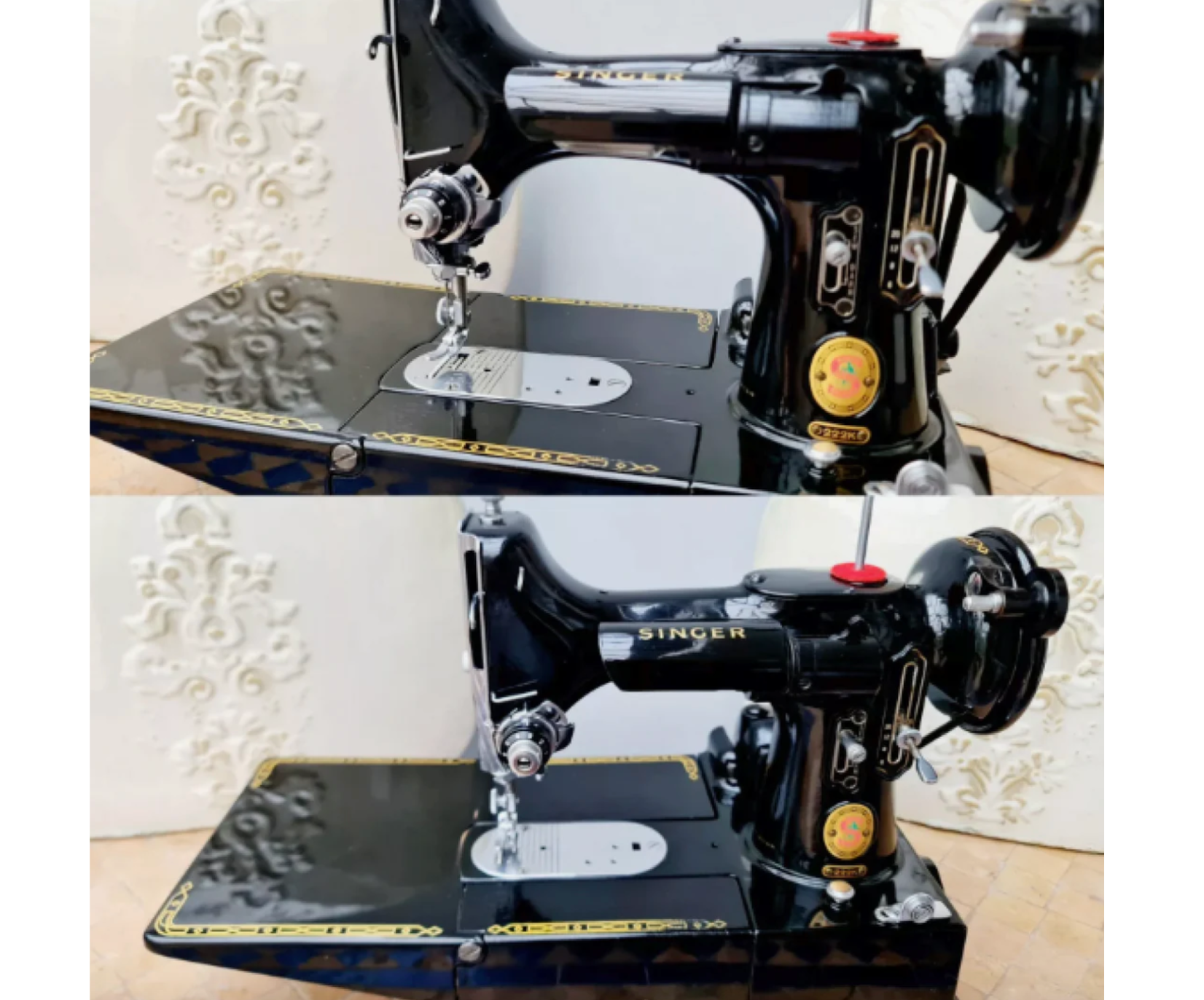 Rare 1959 Singer Featherweight 222K Free-Arm Sewing Machine | Fully Serviced Vintage Collector’s Set | Serial EP759385 | With Zigzagger & Accessories