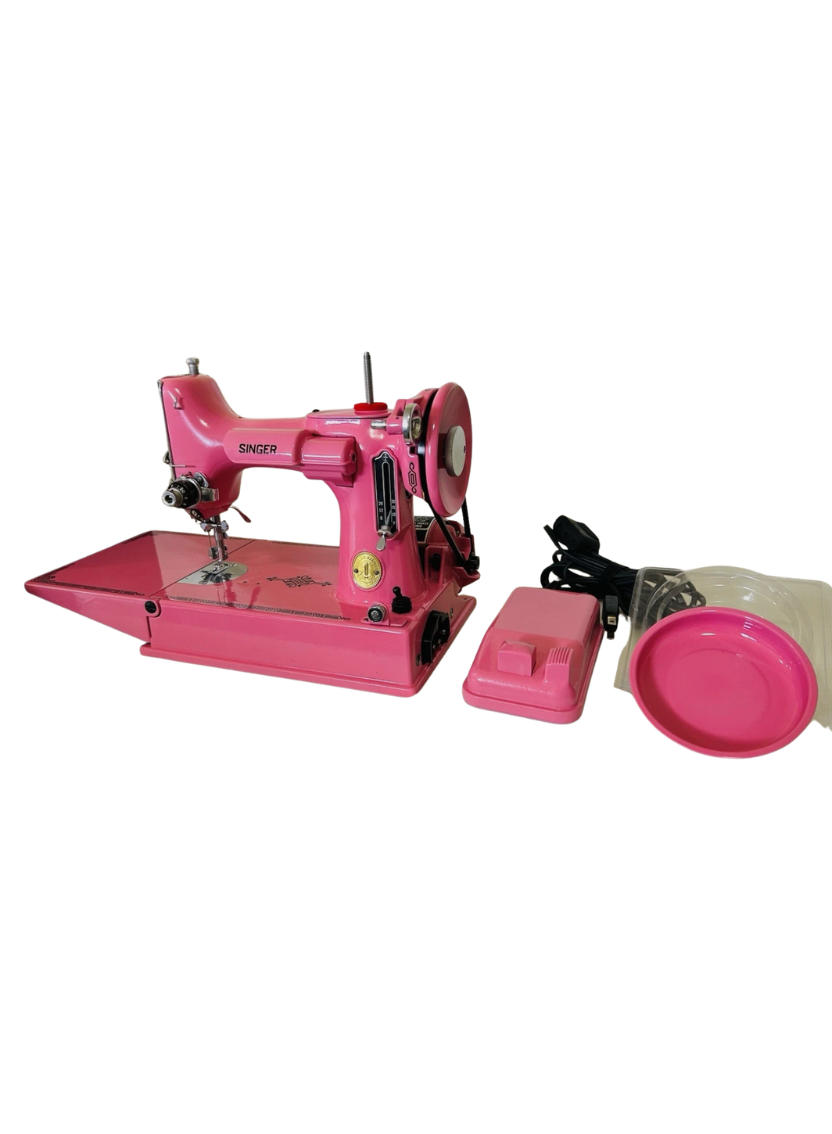 1949 Pink Singer Featherweight 221 Sewing Machine
