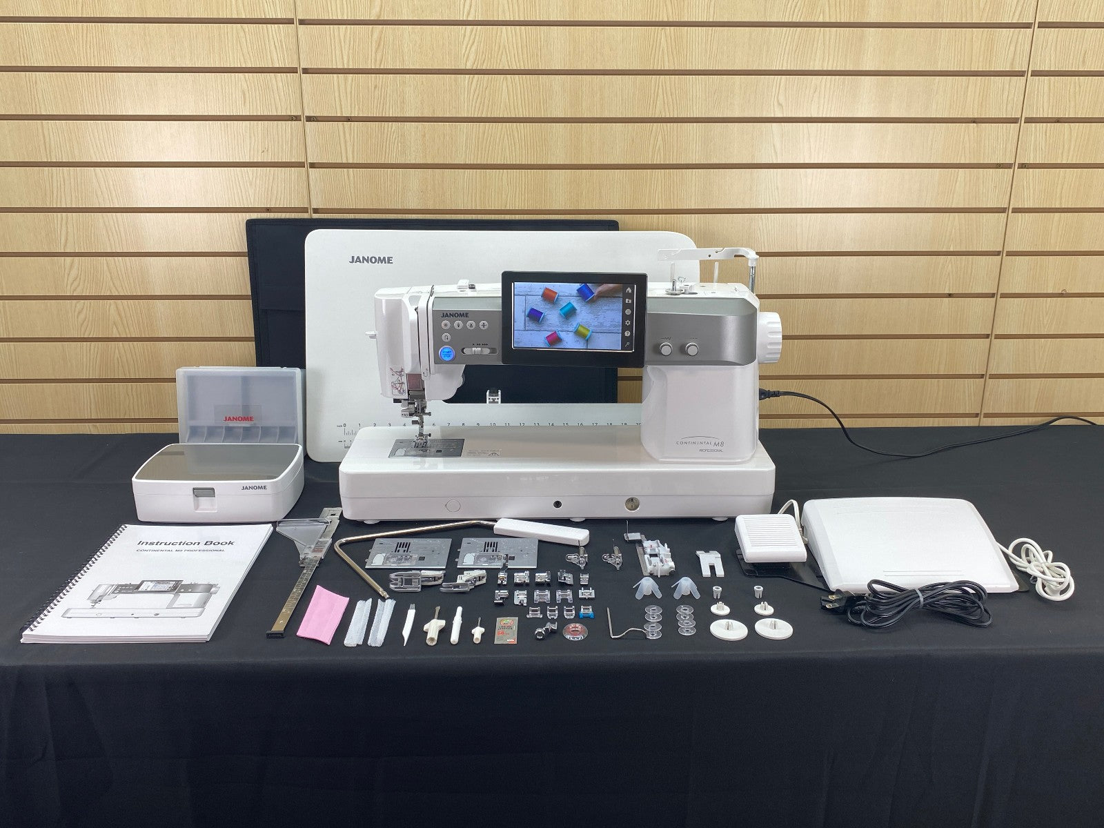 Janome Continental M8 Professional Quilting Sewing Machine + ASR Stitch Regulator & Extension Table