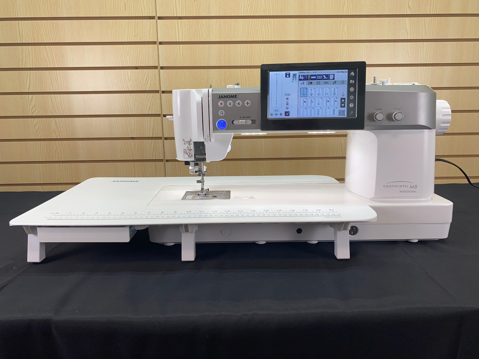 Janome Continental M8 Professional Quilting Sewing Machine + ASR Stitch Regulator & Extension Table